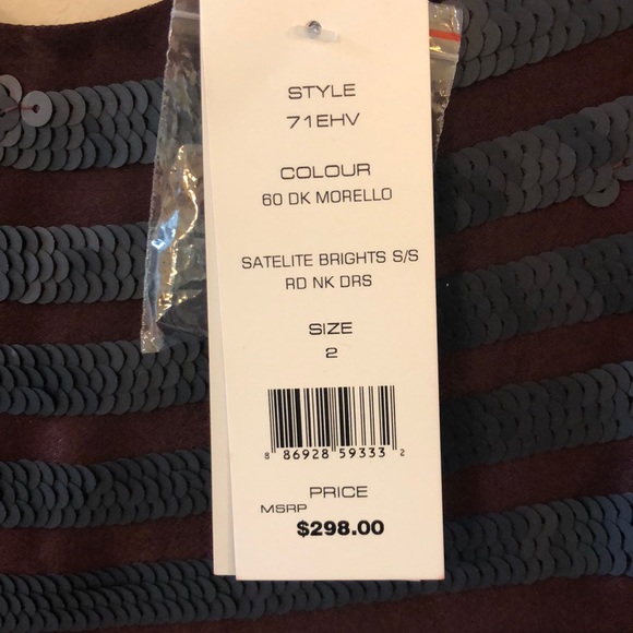 Gorgeous French Connection Sequin Stripe Dress - 2 - Picture 6 of 7